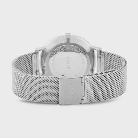 Cluse - Orologio Boho Chic Mesh White, Silver Colour
