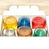 Set 6 Bicchieri Colorati Da 380ml In Vetro Per Acqua E Vino Bicchiere Colorato