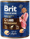 Brit mangime umido Sensitive Cani adulti Agnello e Grano Saraceno 800 gr
