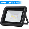 Faro LED 30W 2550LM IP65 Faretto Esterno Slim Luce Bianco Freddo 6500K Alta Luminosità