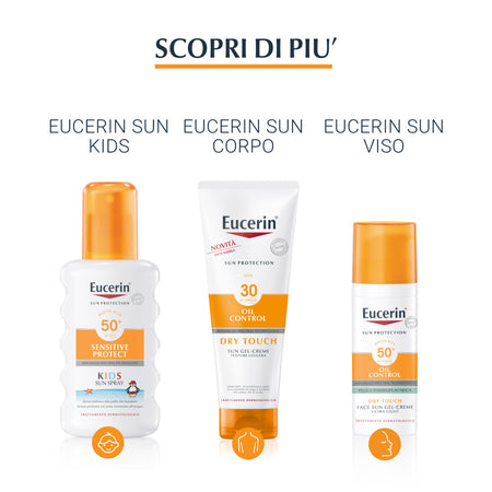 Eucerin After Sun Sensitive Relief gel-crema viso e corpo doposole per tutti i tipi di pelle 250ml