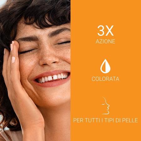 Eucerin Sun Protection Photoaging Control Tinted gel-crema solare viso colorazione media anti-età SPF50+ 50ml