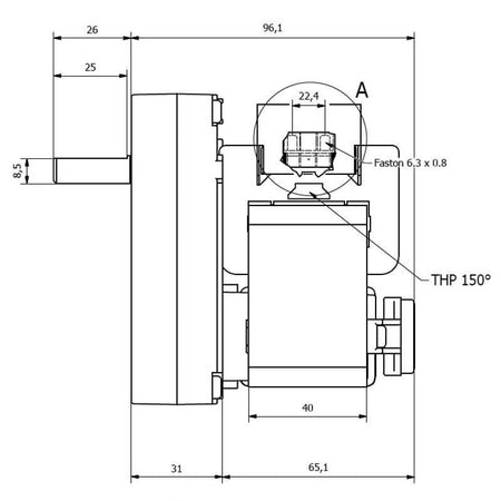 Motoriduttore Kenta K9177280 stufe a pellet 14702080