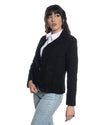 Classic 712 - Giacca Donna in Vera Pelle Camoscio Nera