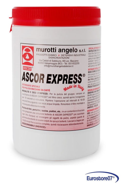 Detergente in polvere 900 gr Ascor Express pulizia macchine caffé casa professi