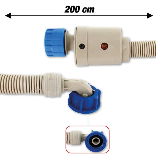 TUBO CARICO LAVATRICE  LAVASTOVIGLIE CM 200 CON  ACQUASTOP NO ALLAGAMENTO LV 605