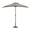 Ombrellone Mezzaluna a parete salvaspazio Kalife in alluminio verniciato a polvere per giardino e balcone Ø 270 cm