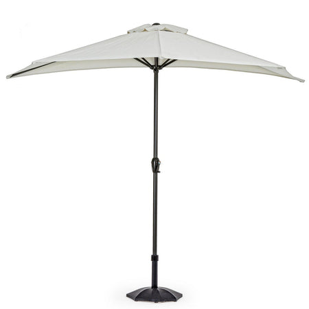 Ombrellone Mezzaluna a parete salvaspazio "Kalife" in alluminio verniciato a polvere per giardino e balcone Ø 270 cm