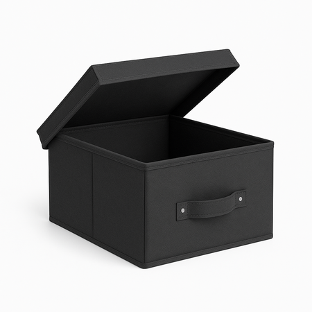 Scatole Cambio Stagione TNT Pieghevoli 48x36x19cm kit 4 pezzi Salvaspazio con Maniglie