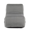 Sedia pouf Rihanna con tessuto in spun poliestere con cerniera a scomparsa