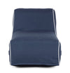 Sedia pouf Rihanna con tessuto in spun poliestere con cerniera a scomparsa
