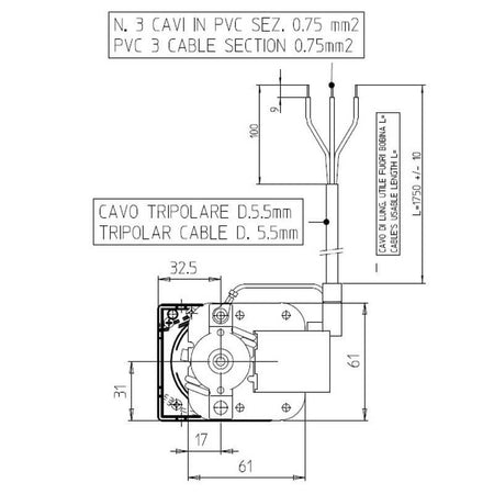 Ventola tangenziale FERGAS 4F32578 stufe a pellet 14706051