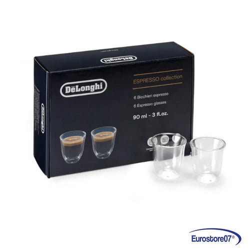 6 BICCHIERI ESPRESSO ORIGINALE MACCHINA DA CAFFÈ DE LONGHI -DLS5513284431