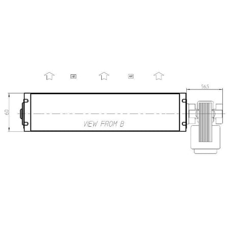 Ventola tangenziale FERGAS 4F32578 stufe a pellet 14706051