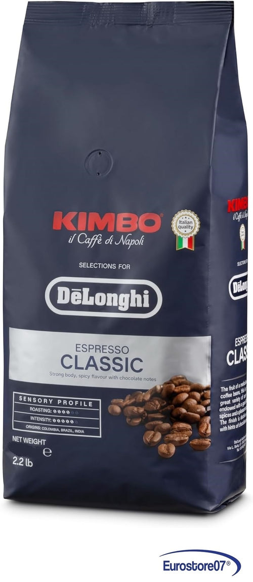 CONFEZIONE CAFFÈ - CLASSICO --250 gr KIMBO ORIGINALE MACCHINA DA CAFFÈ DE LONGHI