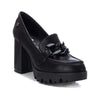 XTI Mocassino donna con tacco nero 14058402