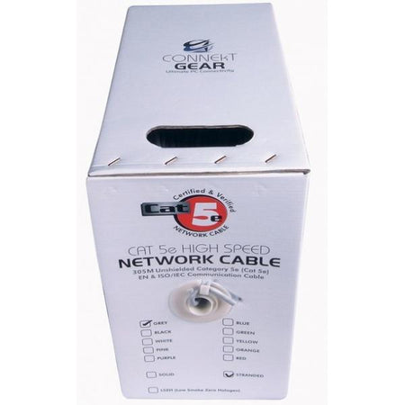 DP Building Systems 28-0305UG cavo di rete Grigio 305 m Cat5e U/UTP [UTP] (305m CAT5e UTP Stranded Network Cable Drum - 24AWG - Grey)