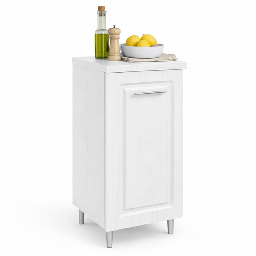 Mobile Cucina Componibile Base 1 Anta Bianco Frass. Classico 40x50 H 85 cm