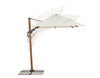 Ombrellone in alluminio con palo laterale orientabile da giardino Orion effetto legno