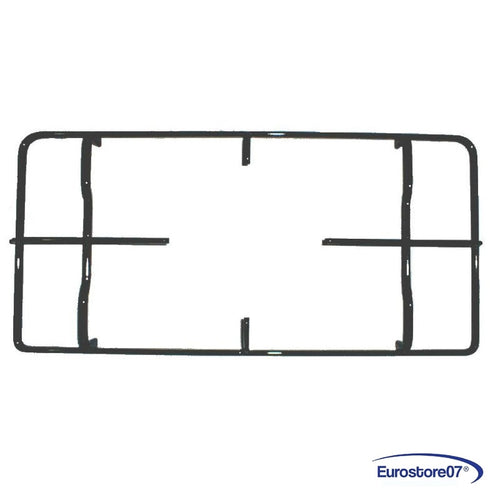 LOFRA GRIGLIA PER CUCINA A GAS SMALTATA NERA 424 X 220 mm. 2 FUOCHI