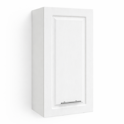 Mobile Cucina Pensile 1 Anta Componibile in Legno Bianco Frass. Classico 40x32 H72