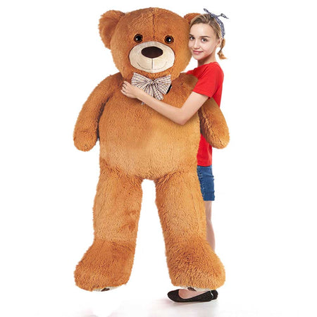 Peluche Orso Gigante XXL 140cm Orsacchiotto Morbido Marrone per Bambini