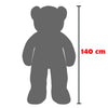 Peluche Orso Gigante XXL 140cm Orsacchiotto Morbido Bianco per Bambini