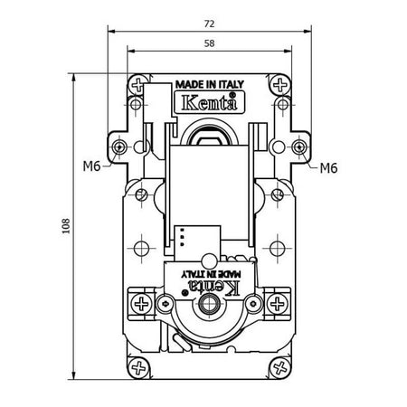 Motoriduttore Kenta K9113000 stufe a pellet 14702085
