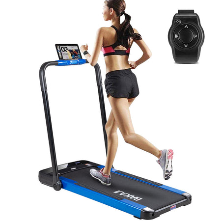 Tapis Roulant Elettrico Pieghevole con Corrimano Bluetooth 10 km/h 500w