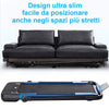 Tapis Roulant Elettrico Pieghevole con Corrimano Bluetooth 10 km/h 500w