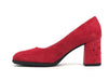 COLETTE Décolleté in camoscio rosso
