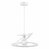 Lampadario Sospensione Metallo Taglio Laser 40 cm 1 luce  E27 Bianco