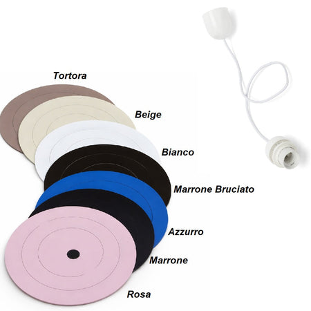 Lampadario Sospensione Metallo Taglio Laser 40 cm 1 luce  E27 Bianco