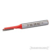 Fresa diritta metrica 1/4 in acciaio temprato da 3 x 12 mm a 20 x 20 mm silverline Silverline