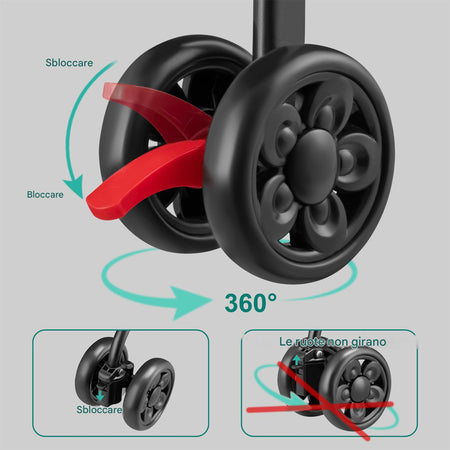 Passeggino Pieghevole per Cani e Gatti con Cappottina Max 15kg Animali Domestici Nero