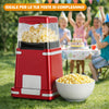 Macchina per Popcorn ad Aria Calda 1200w Senza Olio Pronta in 3 Minuti Compatta