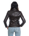 Classic 712 - Giacca Donna Testa di Moro in vera pelle