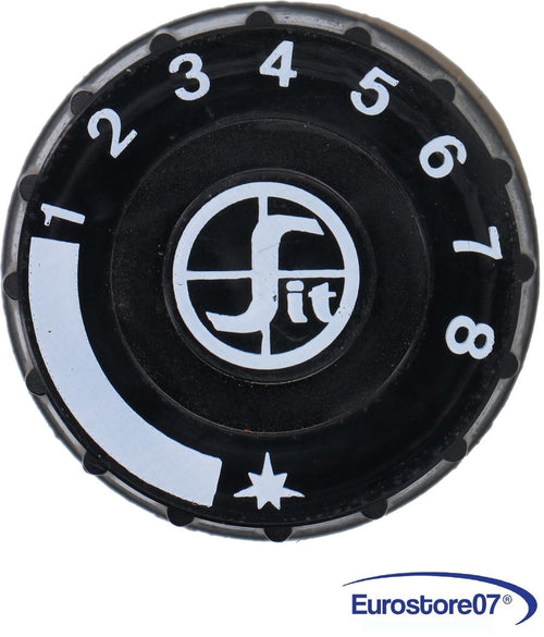 MANOPOLA PER VALVOLA PROFESSIONALE MINISIT IN PLASTICA NERA ø 37 mm