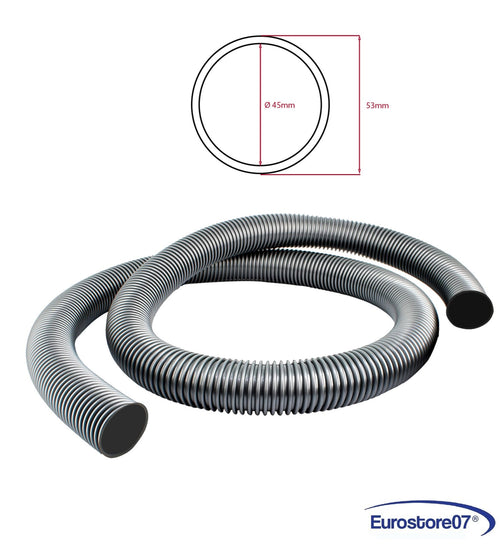 TUBO ASPIRAPOLVERE FLESSIBILE DIAM. ESTERNO 53 mm INTERNO 45 mm AL METRO