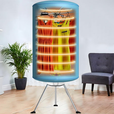 Asciugabiancheria Elettrico Pallone 1000W Stendino Asciugatrice Aria Calda