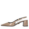 Versace Scarpe con Tacco Nude da donna