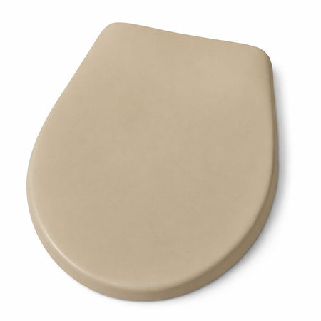 Copri Water Universale Sedile WC in PP Beige 1200gr Cerniere Regolabili forma D