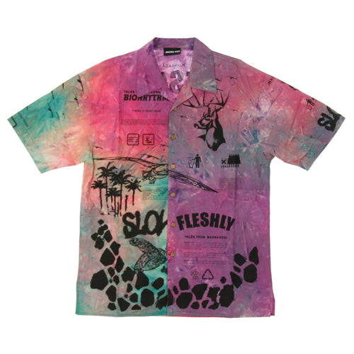 MAUNA-KEA Camicia Manica Corta Uomo Multicolor Manifesto Shirt Multicolor da uomo