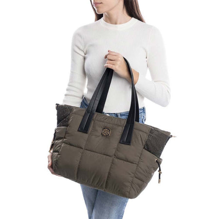 XTI Borsa donna in nylon cachi 18433902