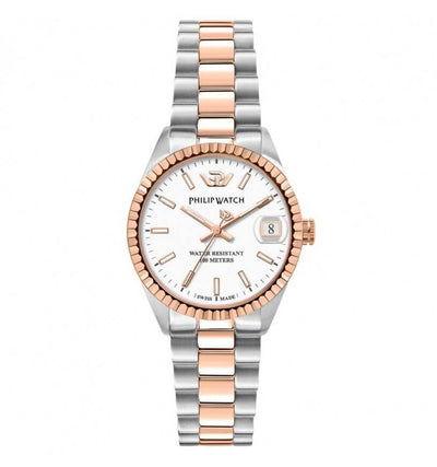 Orologio PHILIP WATCH donna Caribe data acciaio / oro rosa