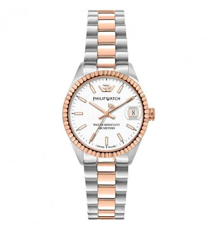 Orologio PHILIP WATCH donna Caribe data acciaio / oro rosa