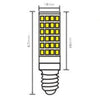 Lampadina Led E14 6w 700lm Tubolare Luce Fredda Calda Naturale Sparac-e14-6w-ce1