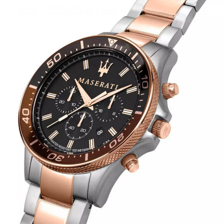 Orologio MASERATI uomo Sfida cronografo bicolore / nero