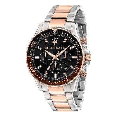 Orologio MASERATI uomo Sfida cronografo bicolore / nero