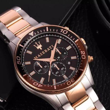 Orologio MASERATI uomo Sfida cronografo bicolore / nero